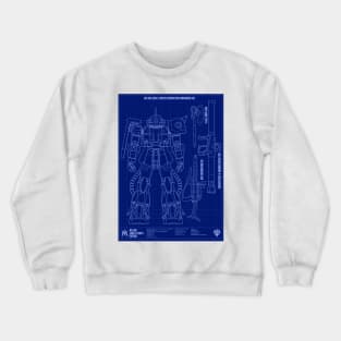 Zaku II Blueprint Crewneck Sweatshirt